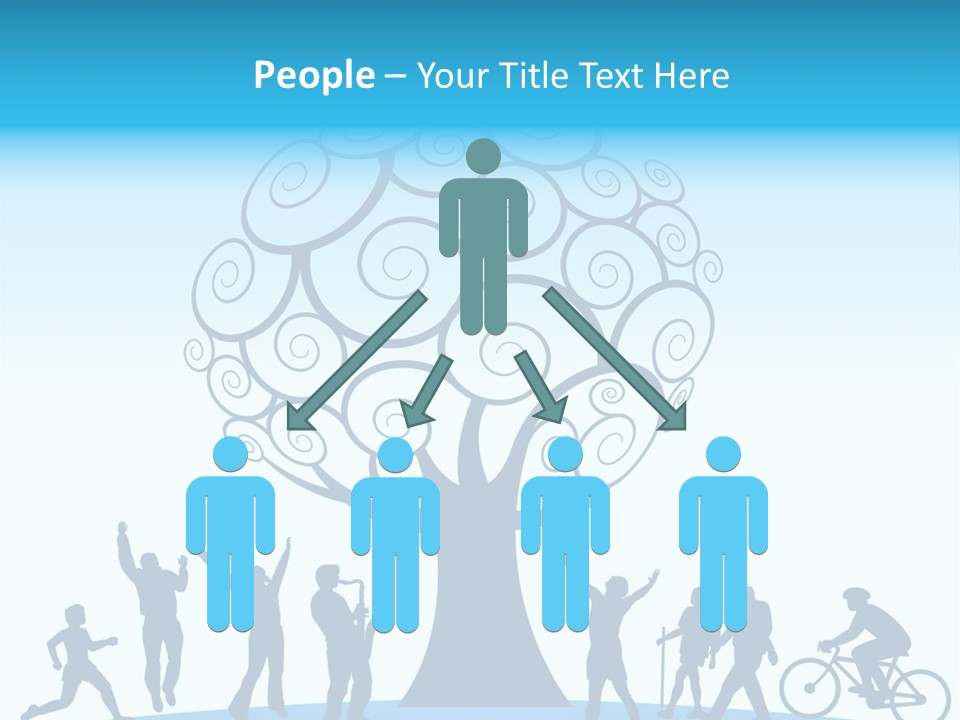 Outdoor Fun With A Tree PowerPoint Template