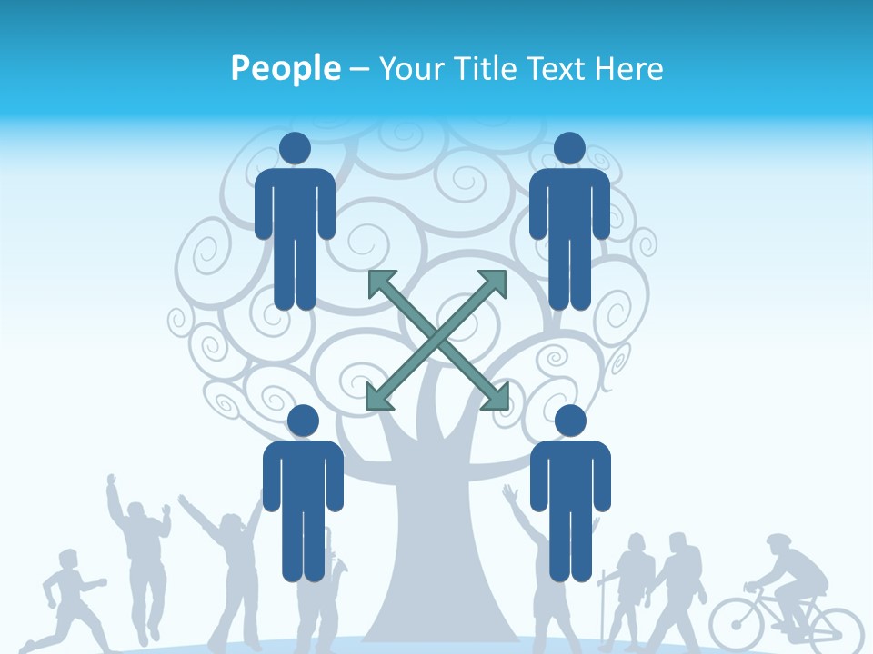 Outdoor Fun With A Tree PowerPoint Template