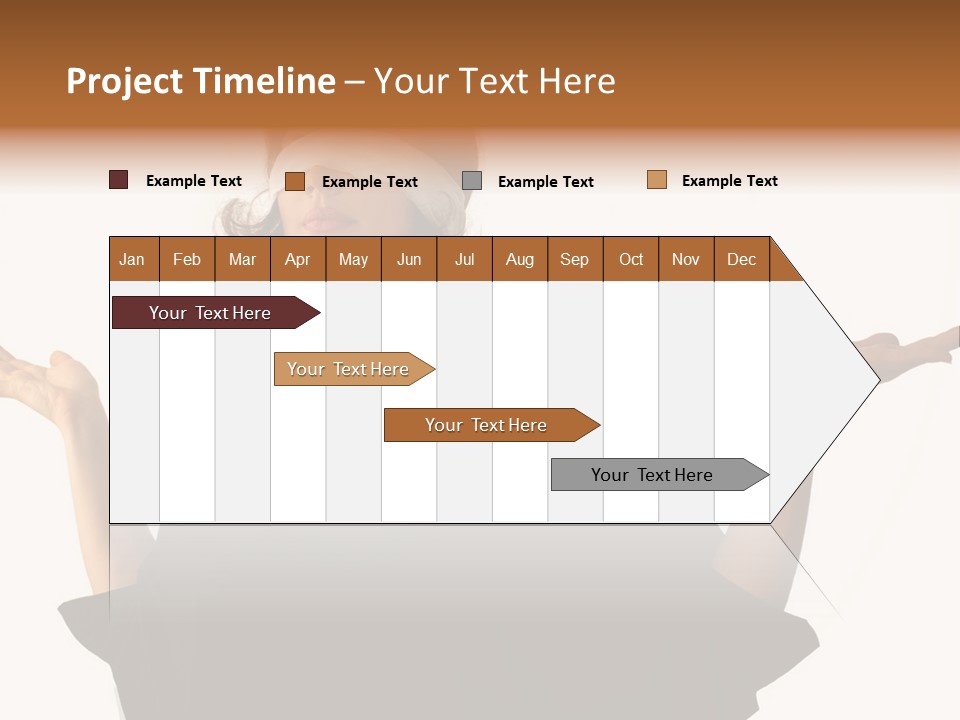 A Woman With Blindfolds Holding Out Her Hands PowerPoint Template
