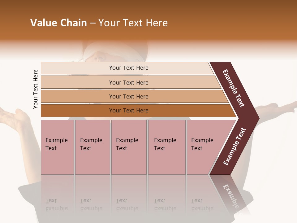 A Woman With Blindfolds Holding Out Her Hands PowerPoint Template