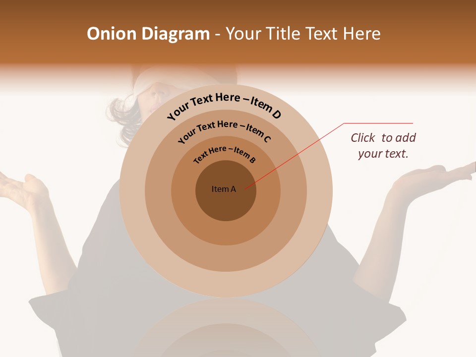 A Woman With Blindfolds Holding Out Her Hands PowerPoint Template