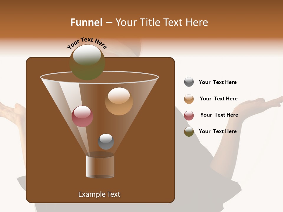 A Woman With Blindfolds Holding Out Her Hands PowerPoint Template