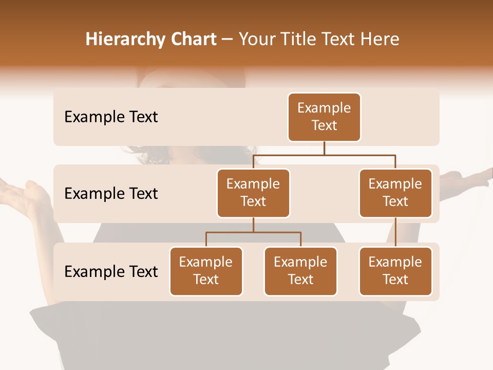 A Woman With Blindfolds Holding Out Her Hands PowerPoint Template