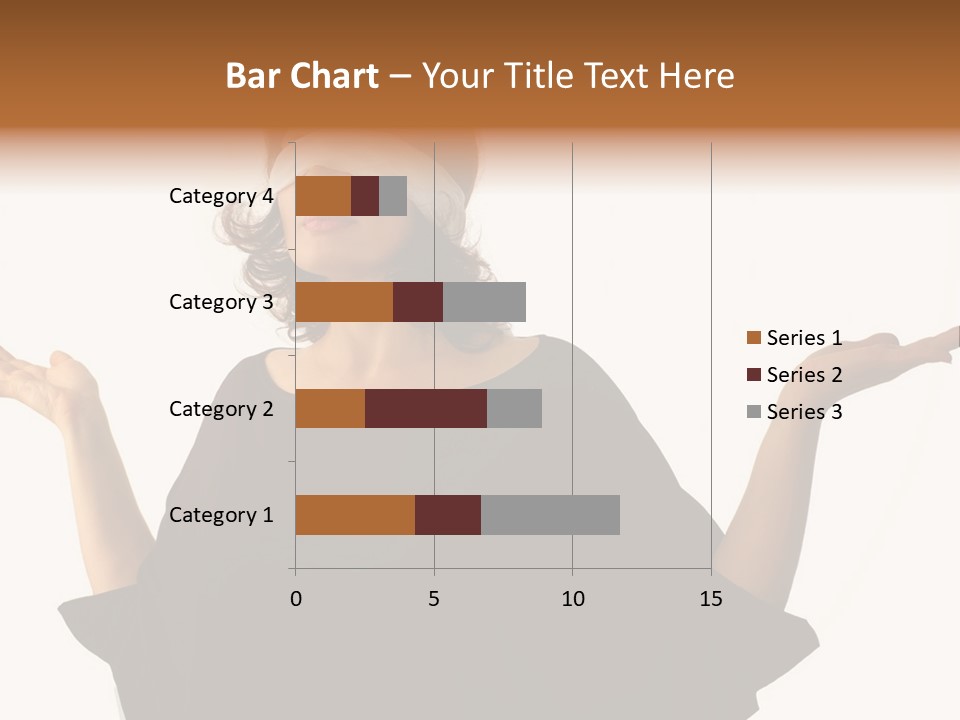 A Woman With Blindfolds Holding Out Her Hands PowerPoint Template