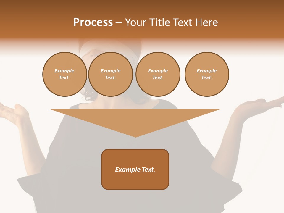 A Woman With Blindfolds Holding Out Her Hands PowerPoint Template