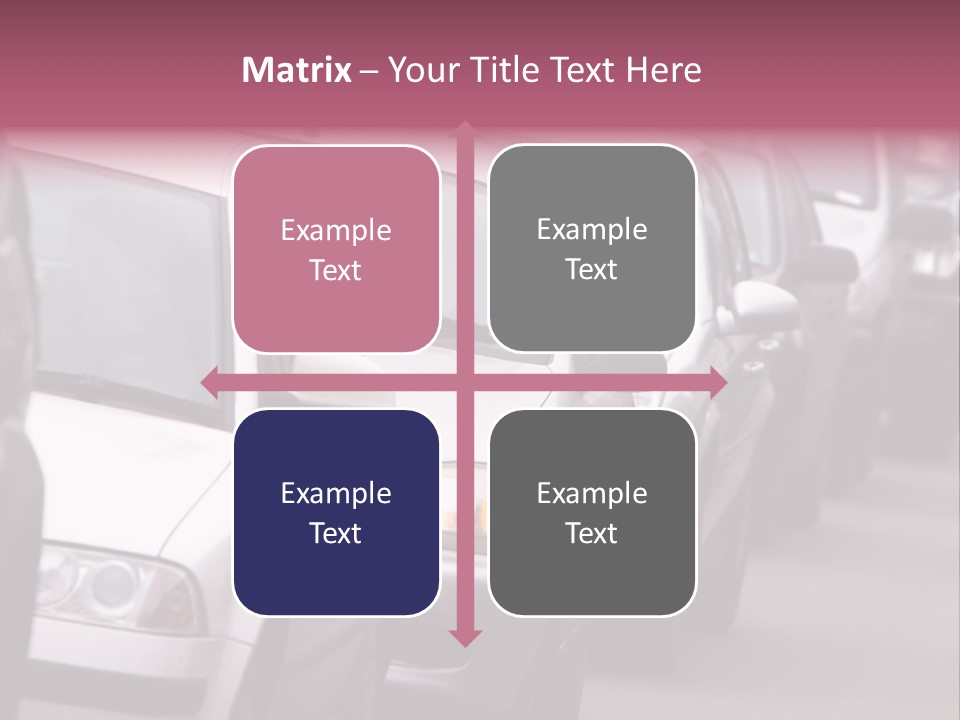 Morning Traffic Jam On A Road In Kiev PowerPoint Template