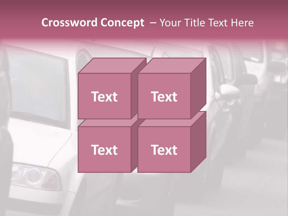 Morning Traffic Jam On A Road In Kiev PowerPoint Template