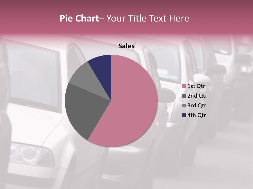 Morning Traffic Jam On A Road In Kiev PowerPoint Template