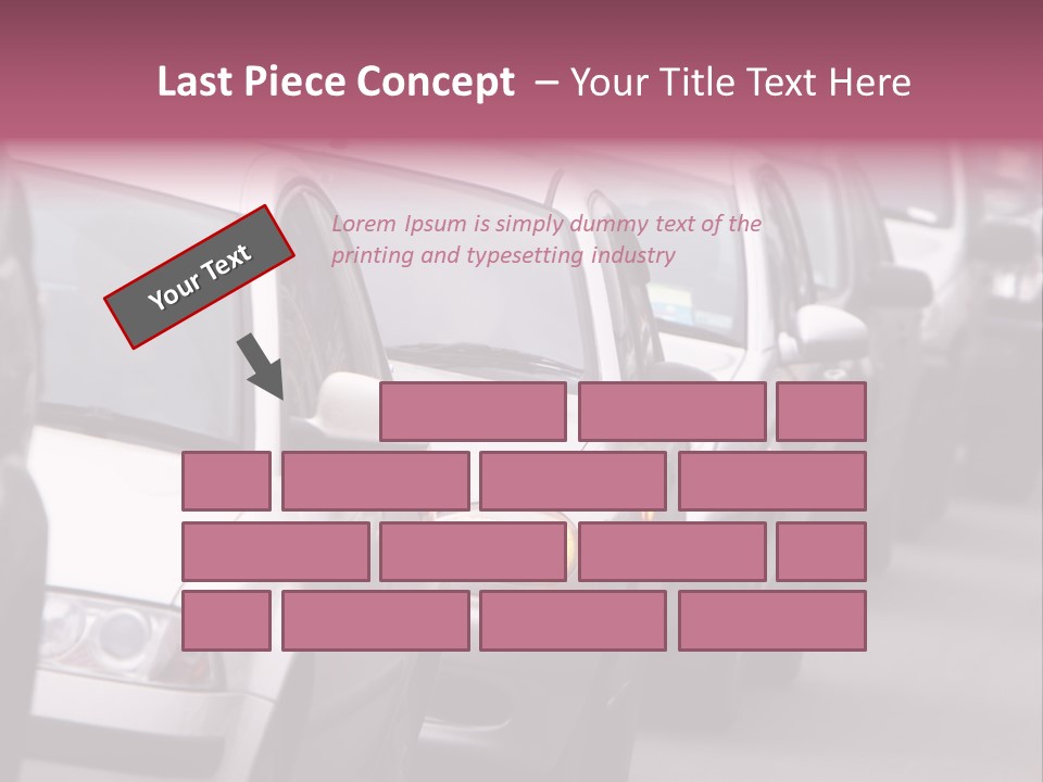 Morning Traffic Jam On A Road In Kiev PowerPoint Template