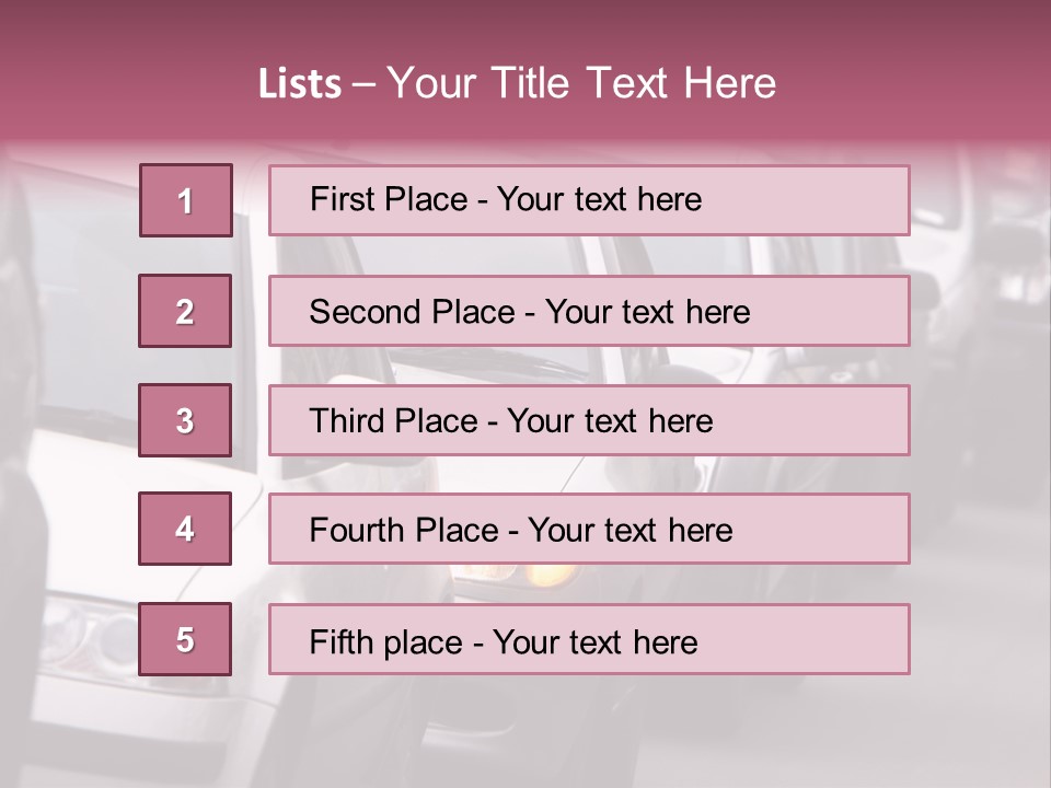 Morning Traffic Jam On A Road In Kiev PowerPoint Template