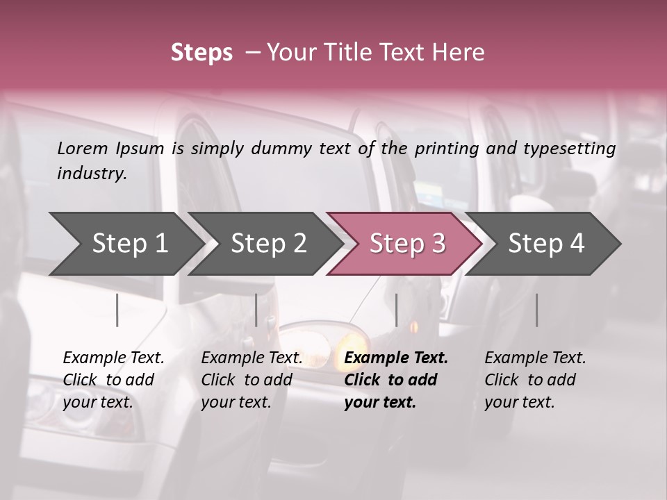 Morning Traffic Jam On A Road In Kiev PowerPoint Template