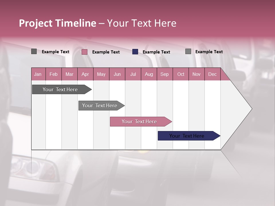 Morning Traffic Jam On A Road In Kiev PowerPoint Template