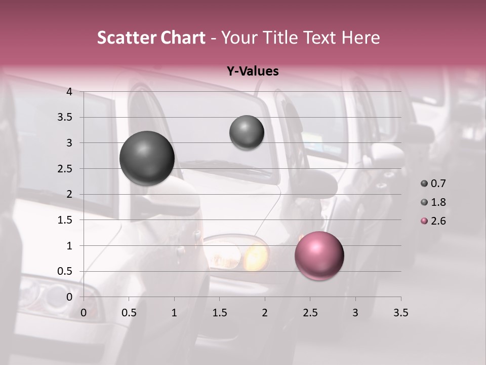 Morning Traffic Jam On A Road In Kiev PowerPoint Template