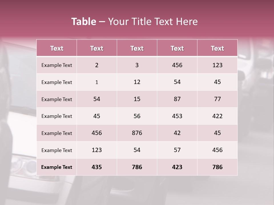 Morning Traffic Jam On A Road In Kiev PowerPoint Template