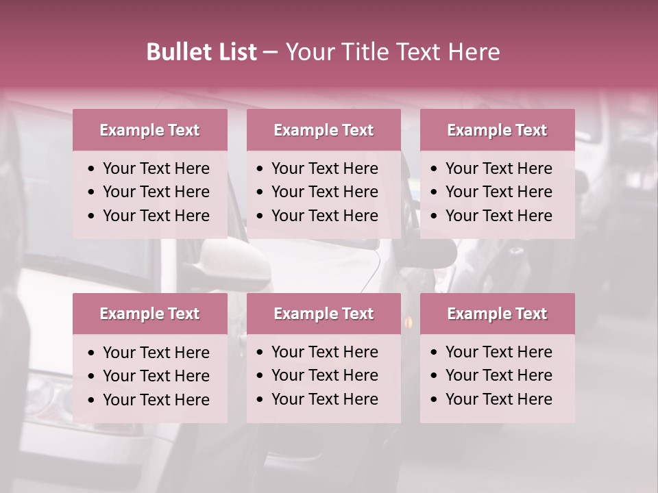 Morning Traffic Jam On A Road In Kiev PowerPoint Template