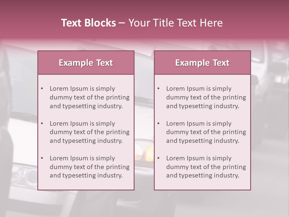 Morning Traffic Jam On A Road In Kiev PowerPoint Template