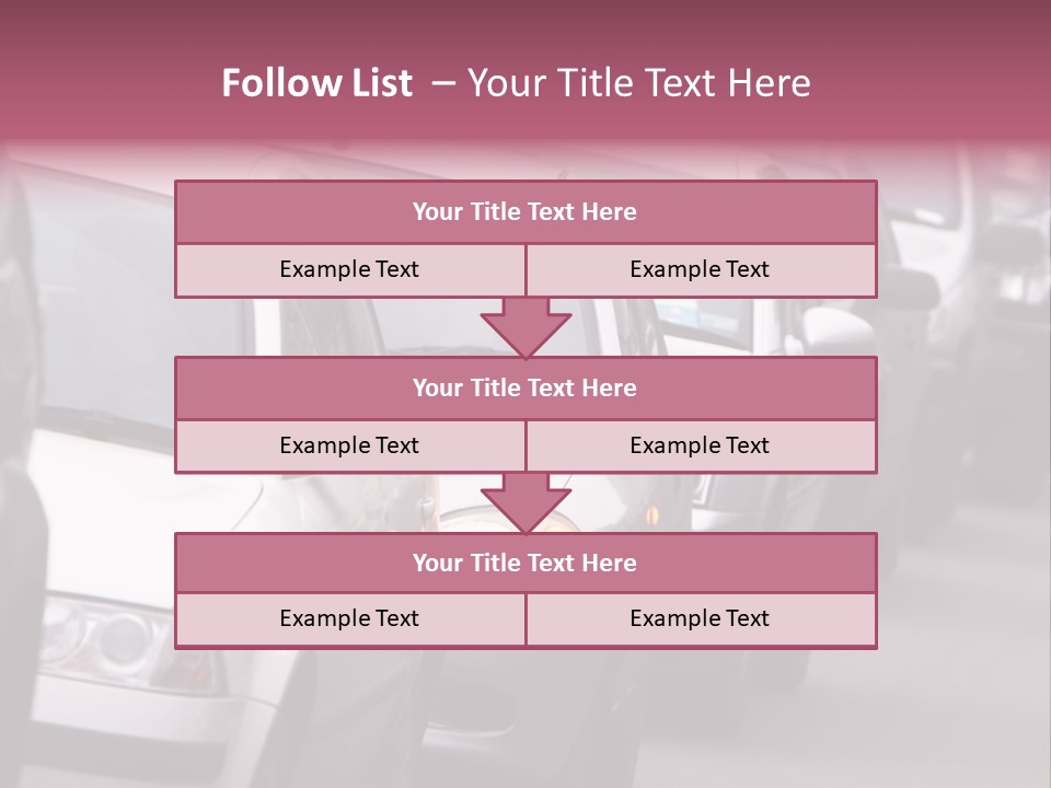 Morning Traffic Jam On A Road In Kiev PowerPoint Template