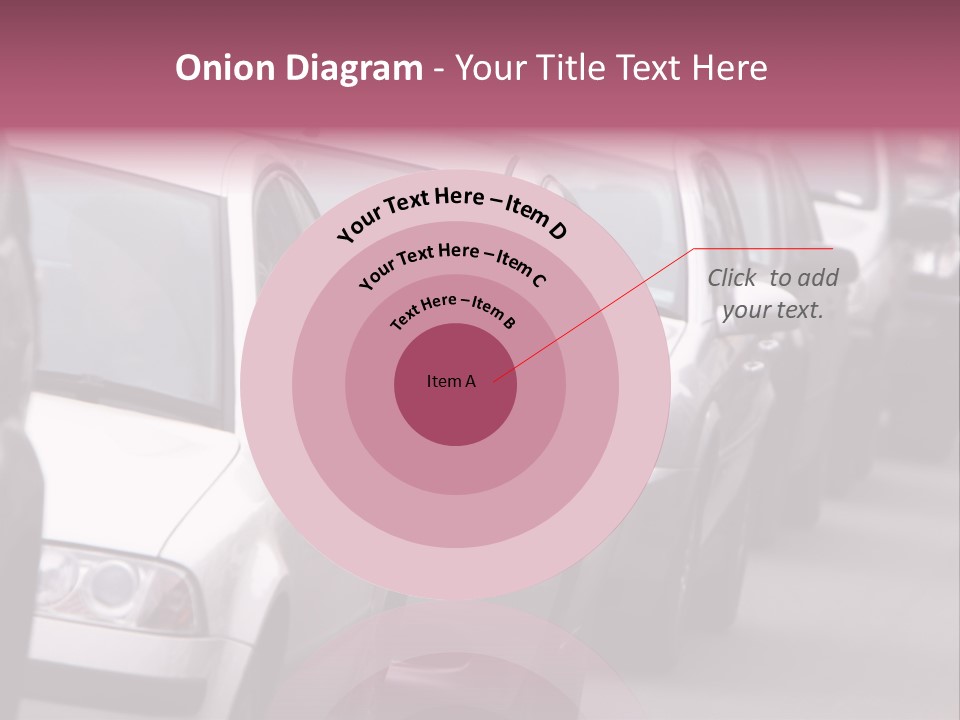 Morning Traffic Jam On A Road In Kiev PowerPoint Template