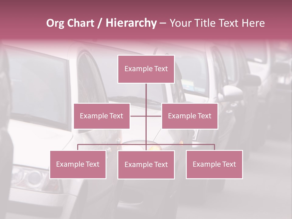 Morning Traffic Jam On A Road In Kiev PowerPoint Template
