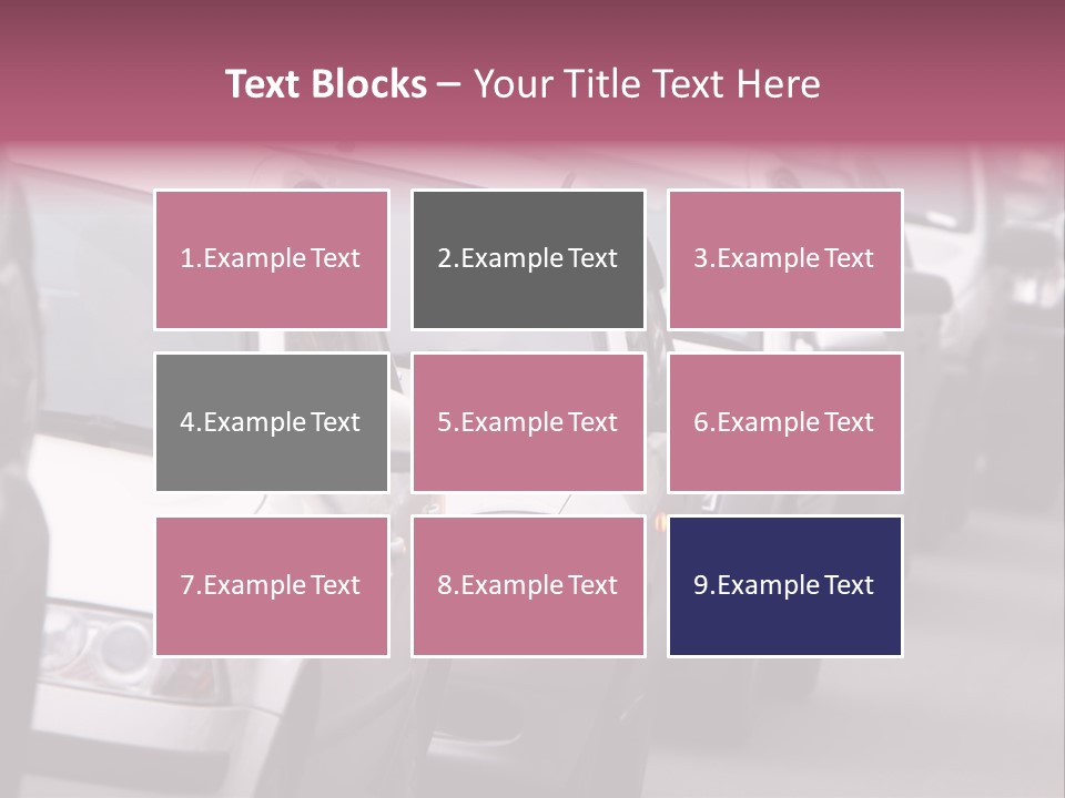 Morning Traffic Jam On A Road In Kiev PowerPoint Template