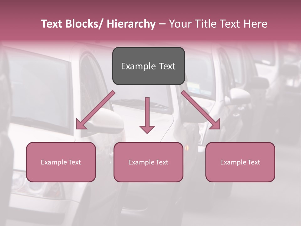 Morning Traffic Jam On A Road In Kiev PowerPoint Template