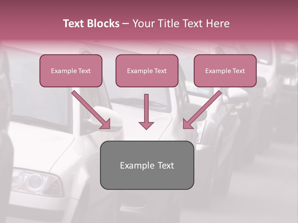 Morning Traffic Jam On A Road In Kiev PowerPoint Template