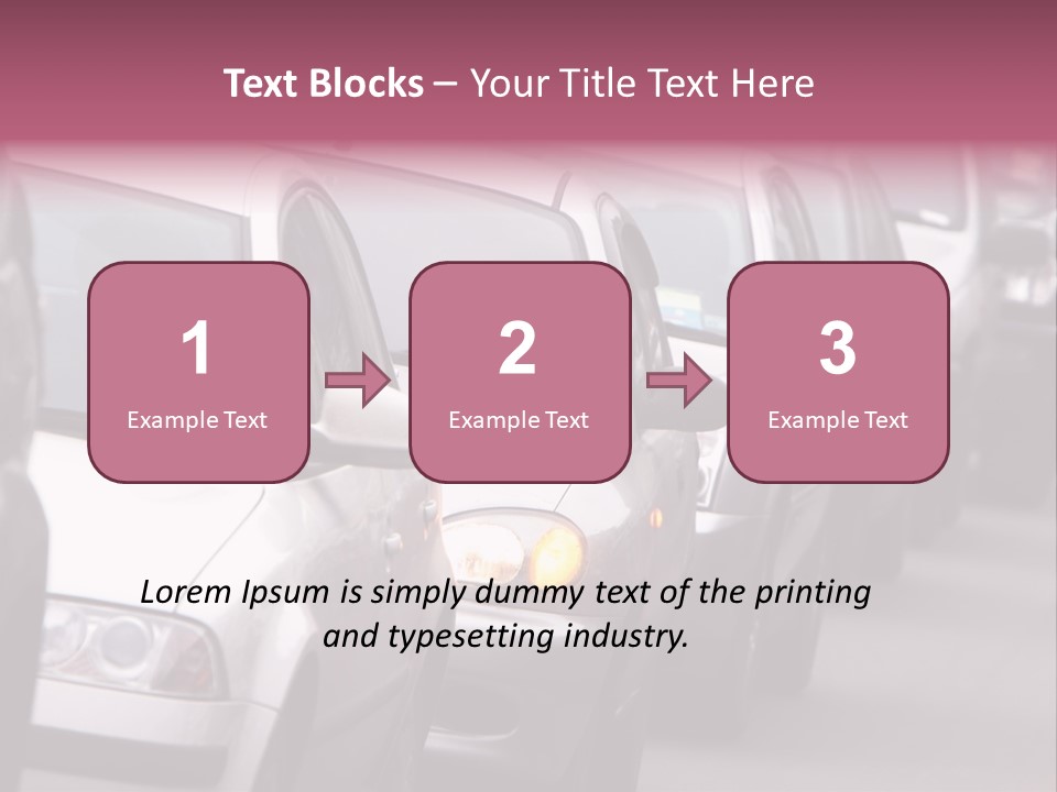 Morning Traffic Jam On A Road In Kiev PowerPoint Template