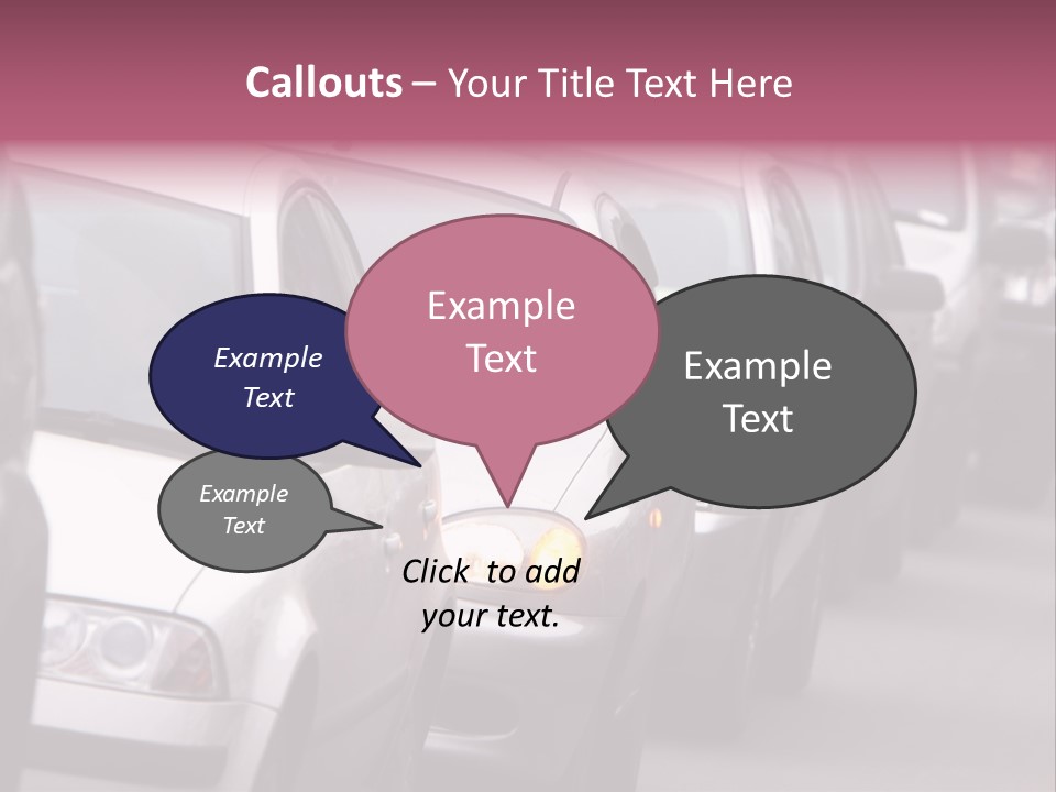 Morning Traffic Jam On A Road In Kiev PowerPoint Template