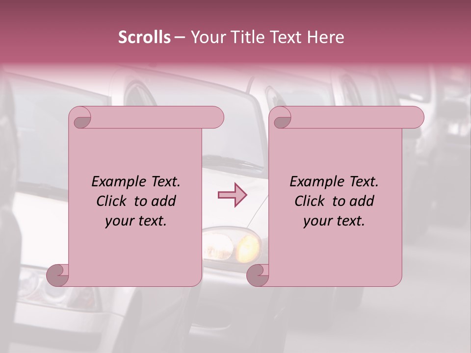 Morning Traffic Jam On A Road In Kiev PowerPoint Template