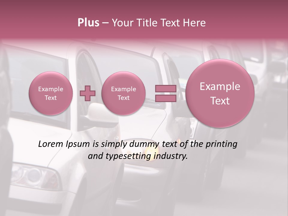 Morning Traffic Jam On A Road In Kiev PowerPoint Template