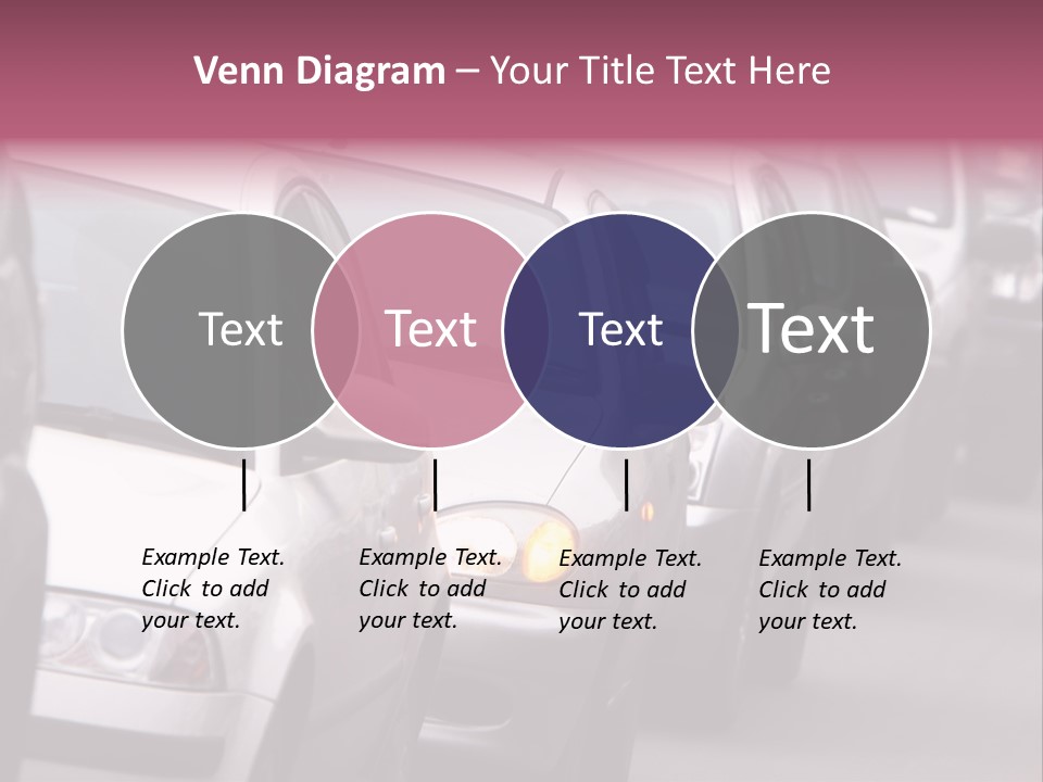 Morning Traffic Jam On A Road In Kiev PowerPoint Template