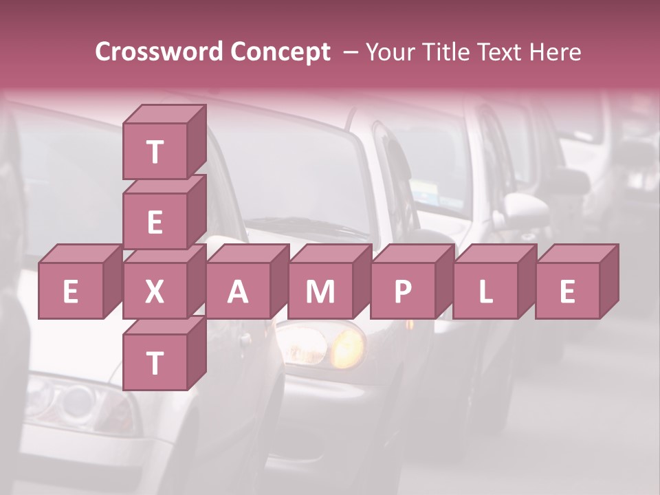 Morning Traffic Jam On A Road In Kiev PowerPoint Template