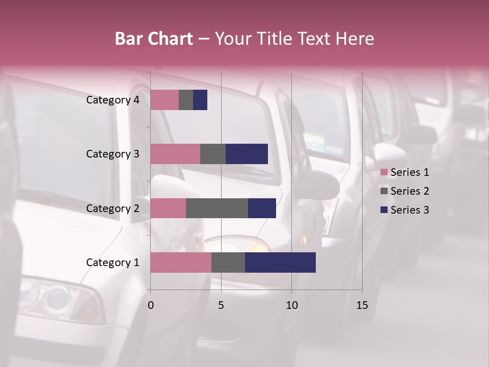 Morning Traffic Jam On A Road In Kiev PowerPoint Template