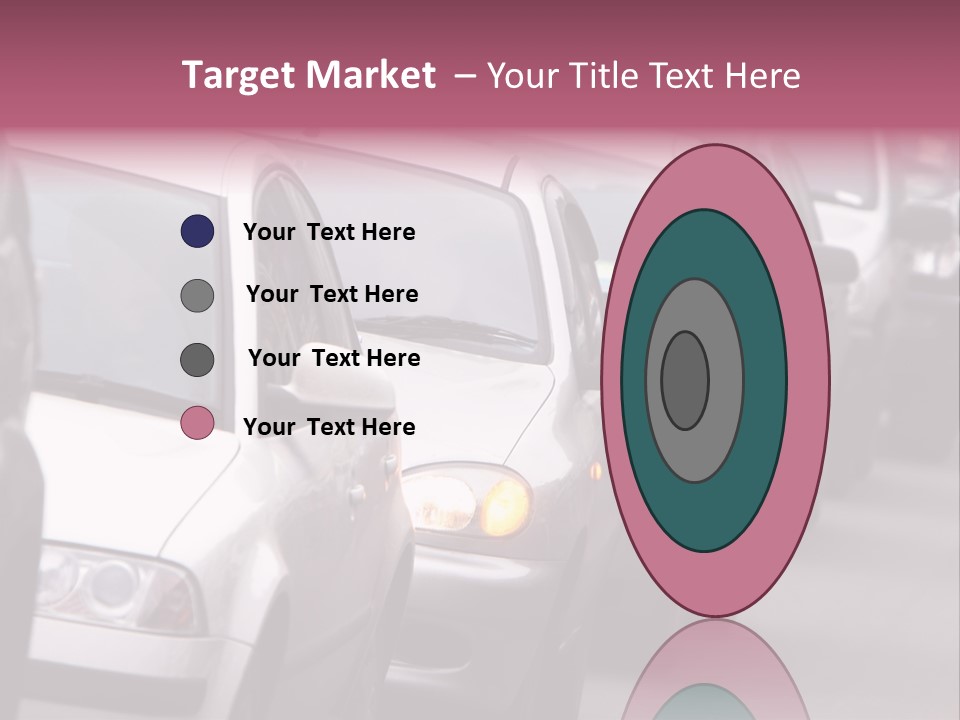 Morning Traffic Jam On A Road In Kiev PowerPoint Template