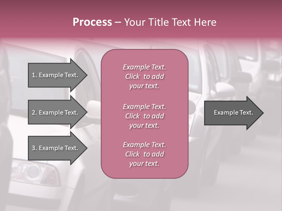 Morning Traffic Jam On A Road In Kiev PowerPoint Template