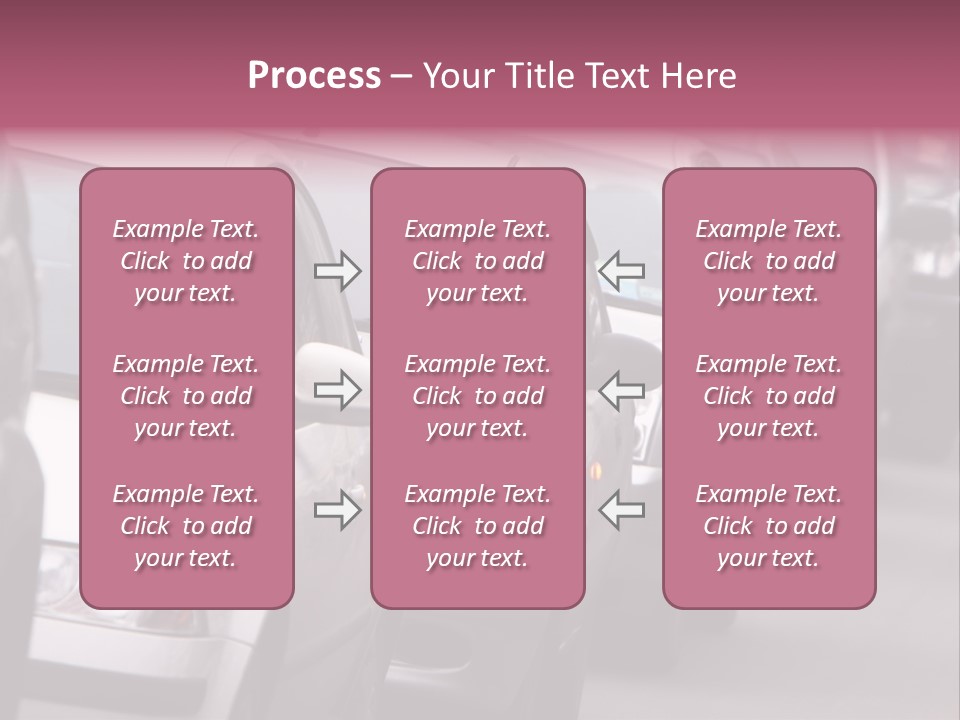 Morning Traffic Jam On A Road In Kiev PowerPoint Template