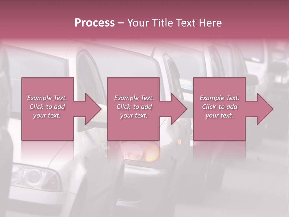 Morning Traffic Jam On A Road In Kiev PowerPoint Template
