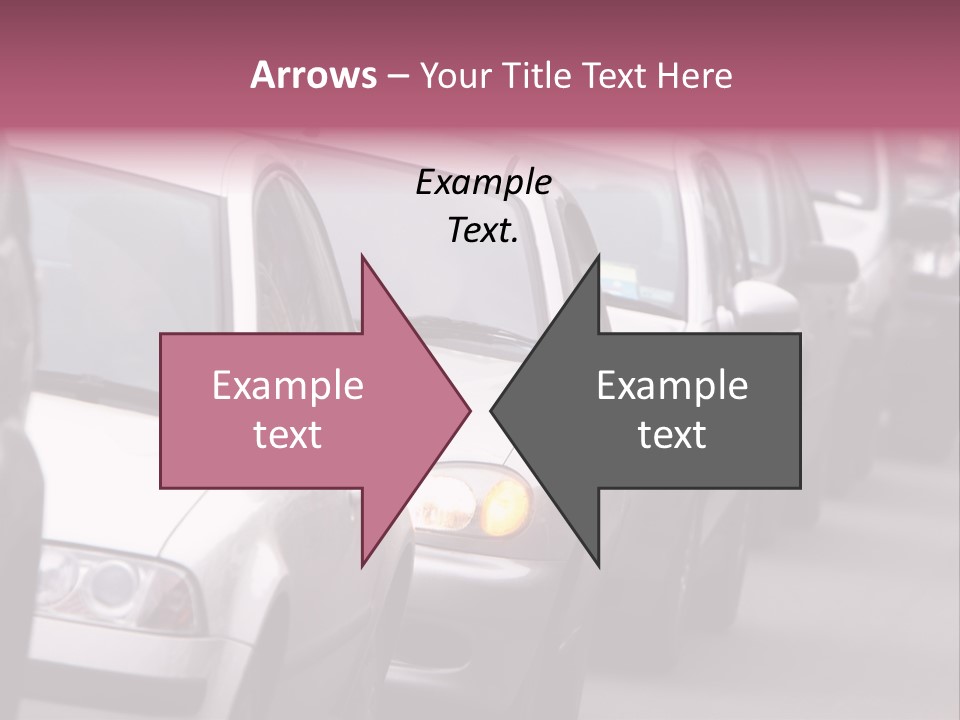 Morning Traffic Jam On A Road In Kiev PowerPoint Template