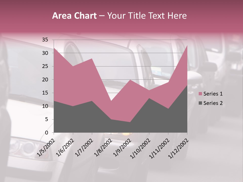 Morning Traffic Jam On A Road In Kiev PowerPoint Template