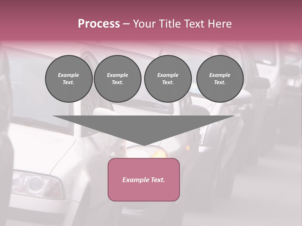 Morning Traffic Jam On A Road In Kiev PowerPoint Template