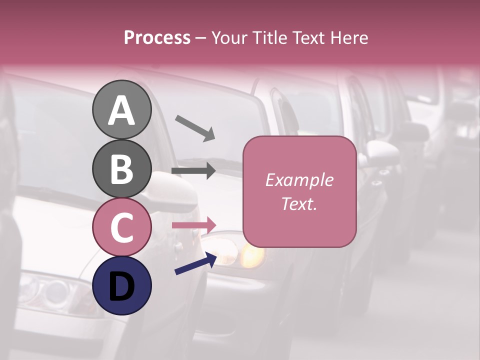 Morning Traffic Jam On A Road In Kiev PowerPoint Template