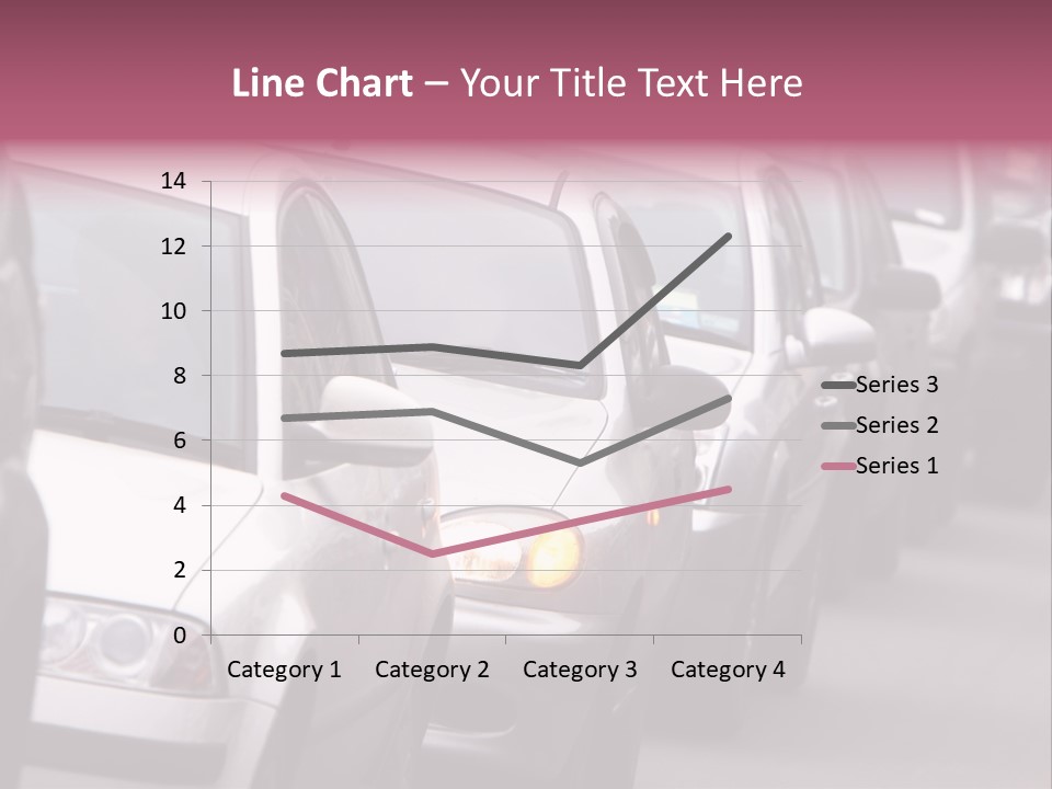 Morning Traffic Jam On A Road In Kiev PowerPoint Template