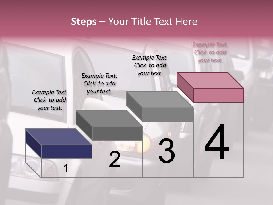Morning Traffic Jam On A Road In Kiev PowerPoint Template
