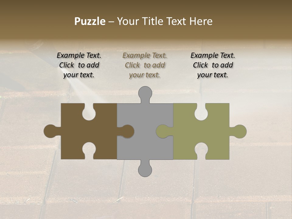 Cleaning Dirty Patio With Pressure Washer PowerPoint Template