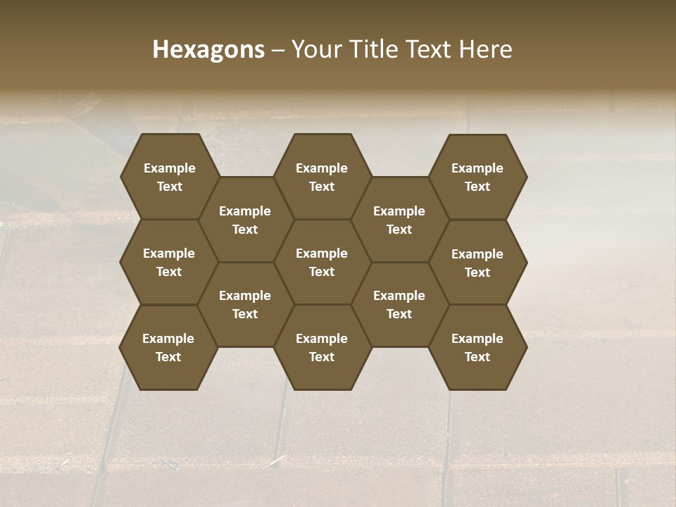 Cleaning Dirty Patio With Pressure Washer PowerPoint Template