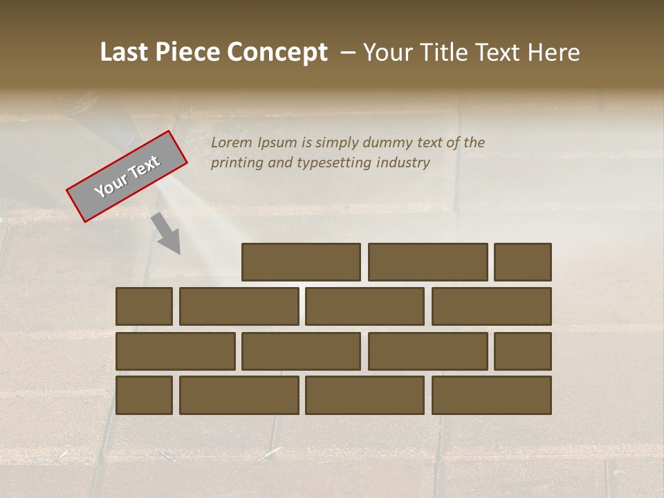 Cleaning Dirty Patio With Pressure Washer PowerPoint Template