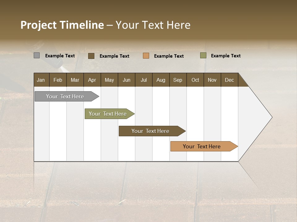 Cleaning Dirty Patio With Pressure Washer PowerPoint Template