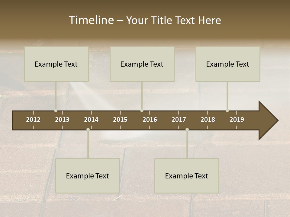 Cleaning Dirty Patio With Pressure Washer PowerPoint Template