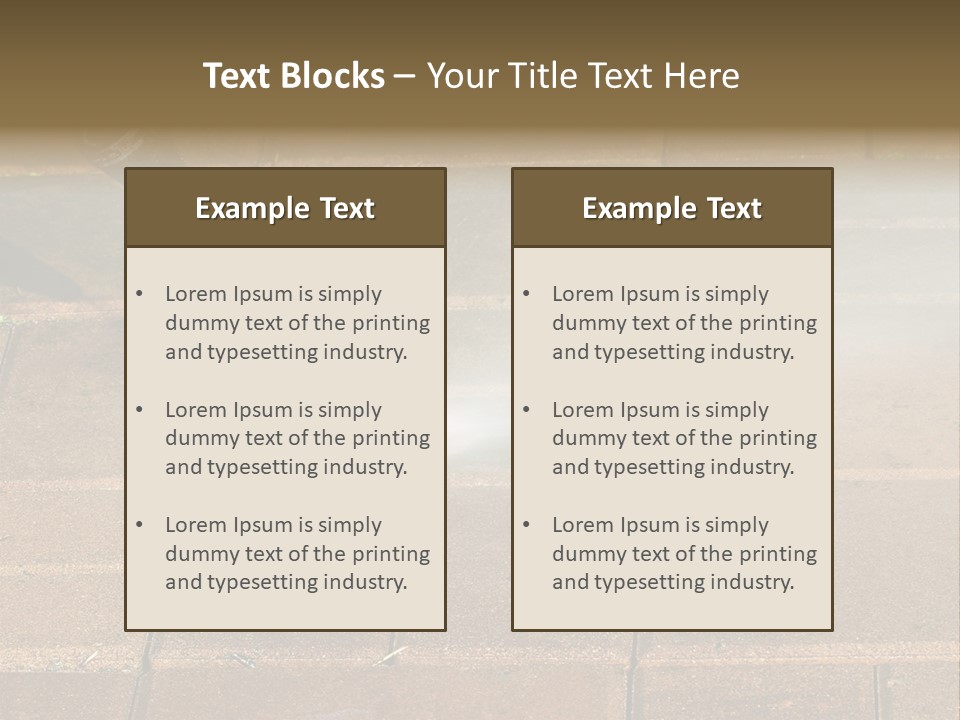 Cleaning Dirty Patio With Pressure Washer PowerPoint Template