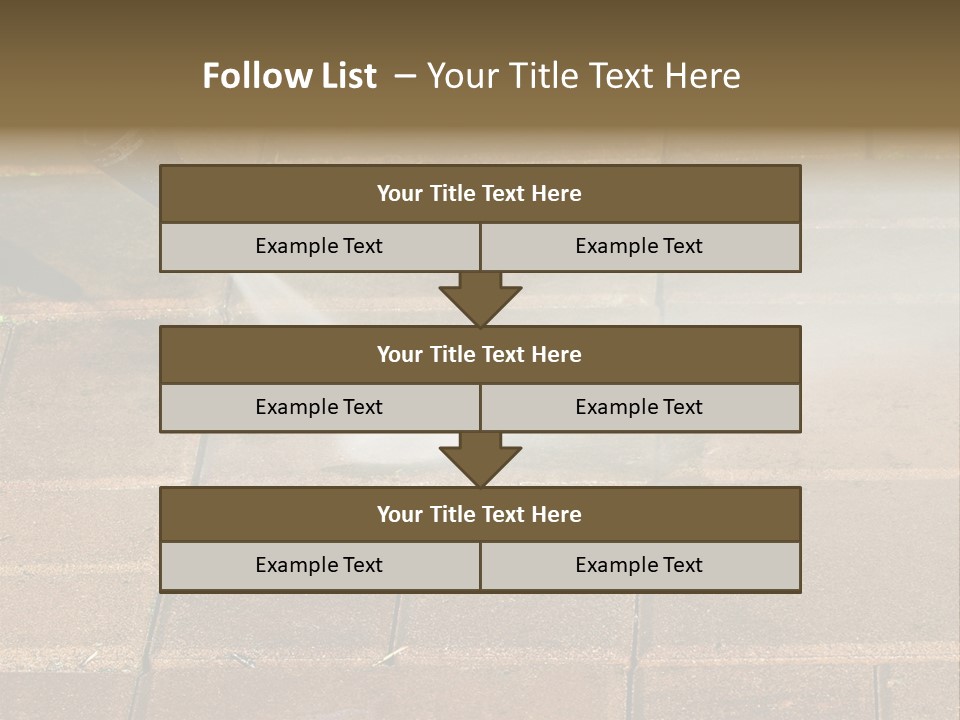 Cleaning Dirty Patio With Pressure Washer PowerPoint Template
